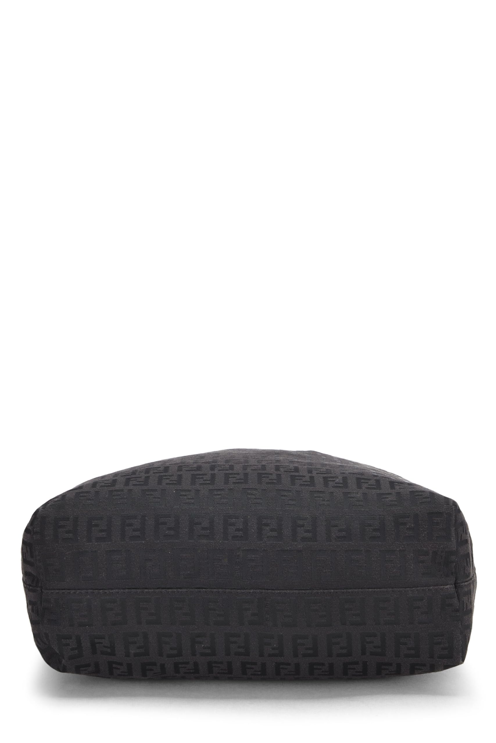 Fendi,  Black Zucchino Canvas Tote Small, Black