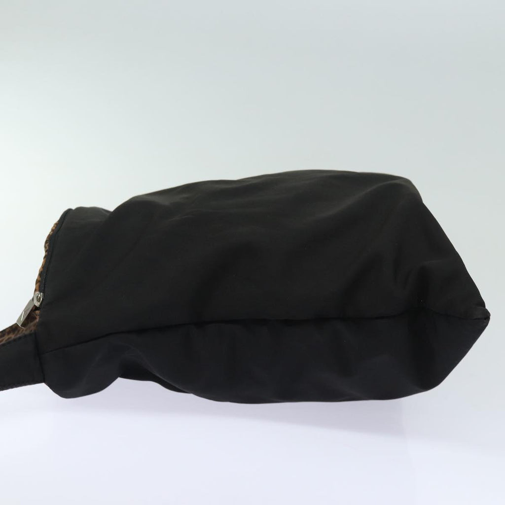 BOTTEGA VENETA Shoulder Bag Nylon Black Auth 72068