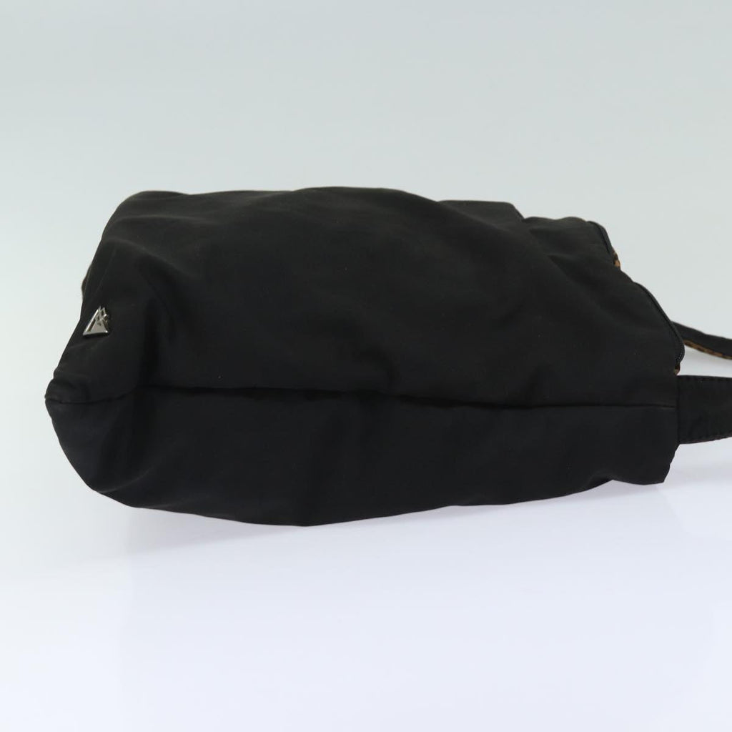 BOTTEGA VENETA Shoulder Bag Nylon Black Auth 72068