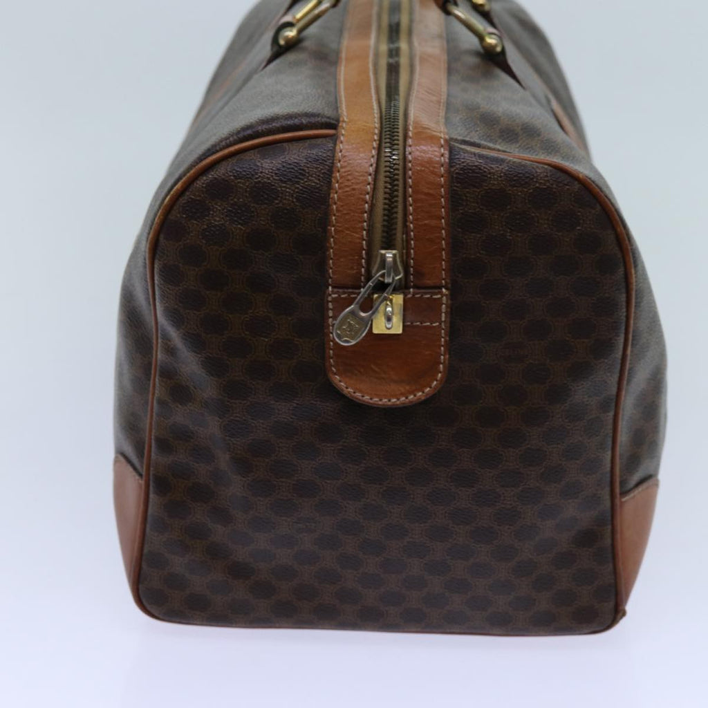 CELINE Macadam Canvas Boston Bag PVC Brown  72070