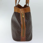 CELINE Macadam Canvas Shoulder Bag PVC Brown Auth 72075