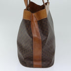 CELINE Macadam Canvas Shoulder Bag PVC Brown Auth 72075