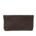 CELINE Macadam Canvas Clutch Bag PVC Brown  72089
