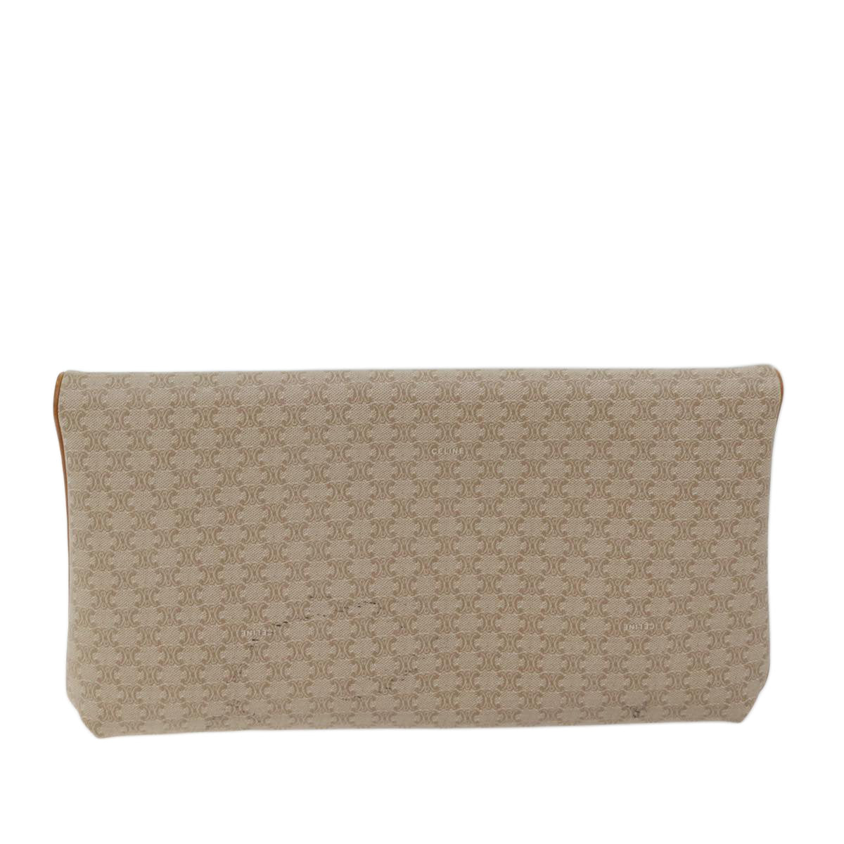 CELINE Macadam Canvas Clutch Bag Beige  72090