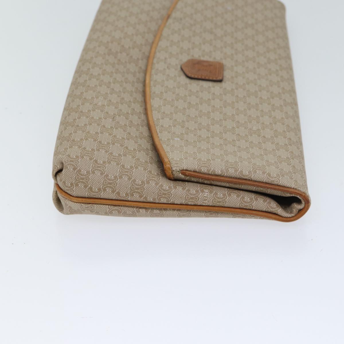 CELINE Macadam Canvas Clutch Bag Beige  72090