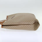CELINE Macadam Canvas Shoulder Bag Beige  72092