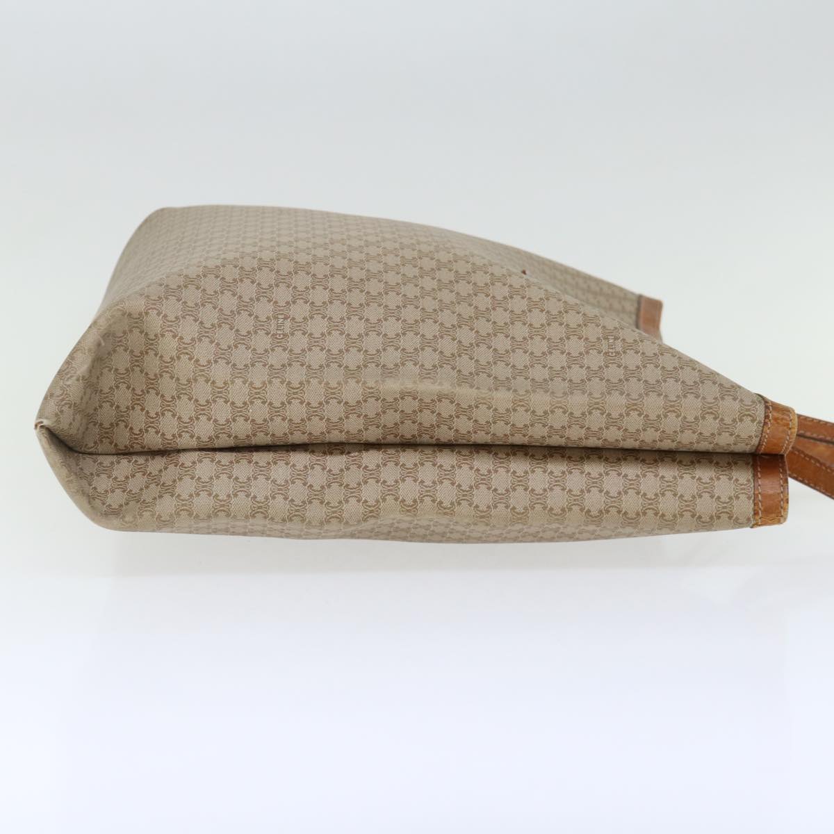 CELINE Macadam Canvas Shoulder Bag Beige  72092