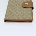 CELINE Macadam Canvas Long Wallet Coated Canvas Beige  72096