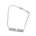 CELINE Bracelet Silver Auth 72100