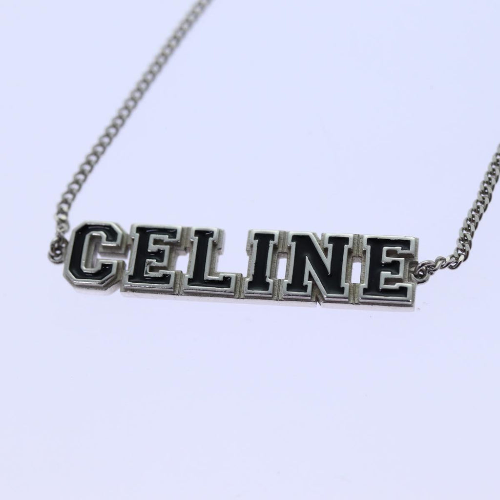 CELINE Bracelet Silver Auth 72100