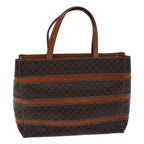 CELINE Macadam Canvas Tote Bag PVC Brown Auth 72136