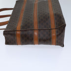 CELINE Macadam Canvas Tote Bag PVC Brown Auth 72136
