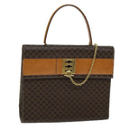CELINE Macadam Canvas Hand Bag PVC Brown  72184