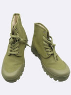 CELINE Unused Khaki Color Patapons Triope Lace Up Ankle Boots 260MM