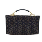 CELINE C Macadam Canvas Hand Bag Navy Auth 72328