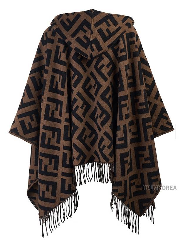 Fendi Brown Cashmere Poncho FXX711AEOSF0QE1