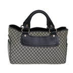 CELINE Macadam Canvas Hand Bag Gray Auth 72403