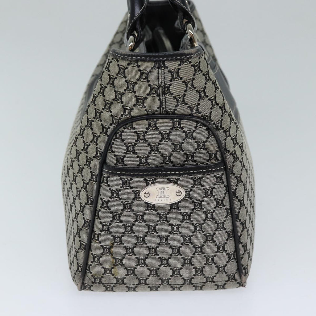 CELINE Macadam Canvas Hand Bag Gray Auth 72403