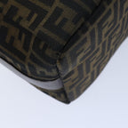 FENDI Zucca Canvas Vanity Cosmetic Pouch Brown Black72408