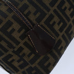 FENDI Zucca Canvas Vanity Cosmetic Pouch Brown Black72408