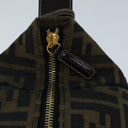 FENDI Zucca Canvas Vanity Cosmetic Pouch Brown Black72408