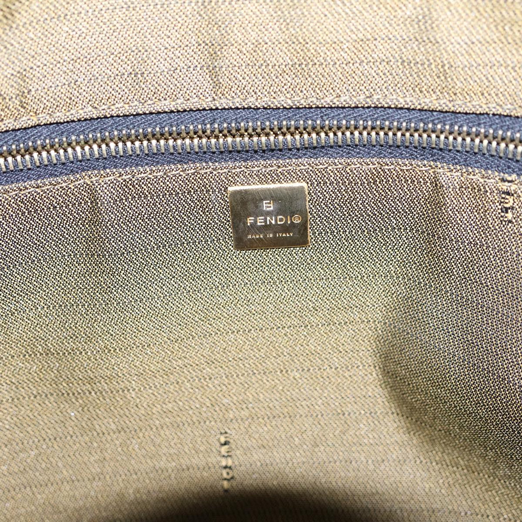 FENDI Zucca Canvas Vanity Cosmetic Pouch Brown Black72408