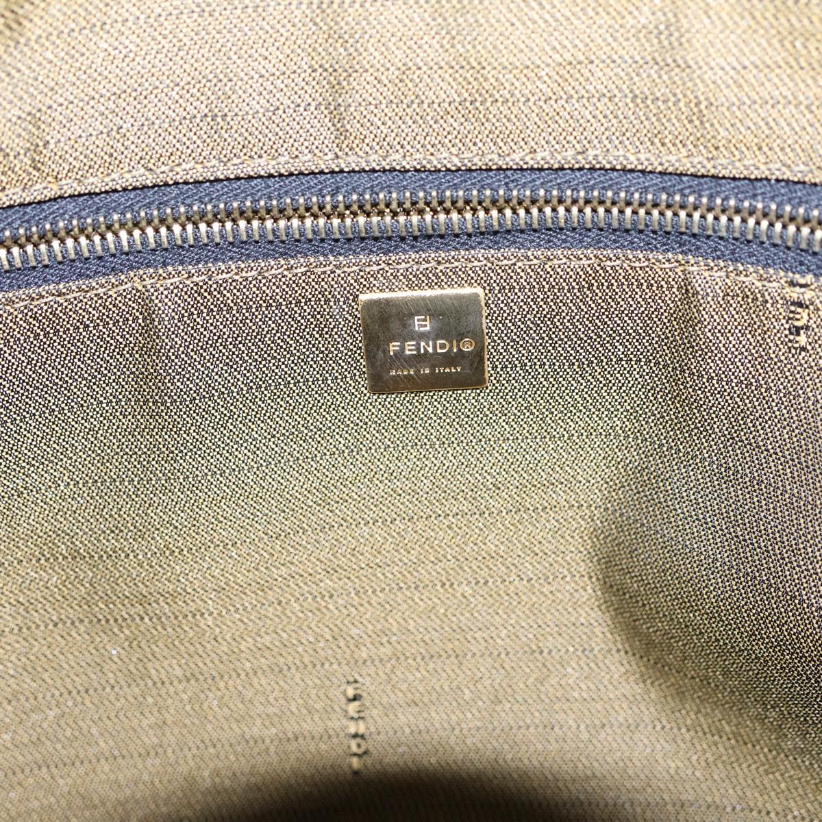 FENDI Zucca Canvas Vanity Cosmetic Pouch Brown Black72408