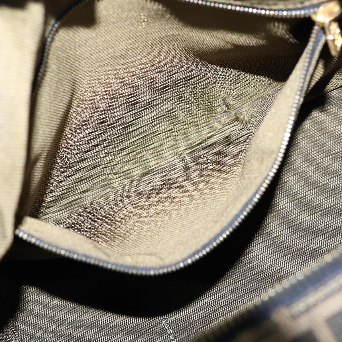 FENDI Zucca Canvas Vanity Cosmetic Pouch Brown Black72408