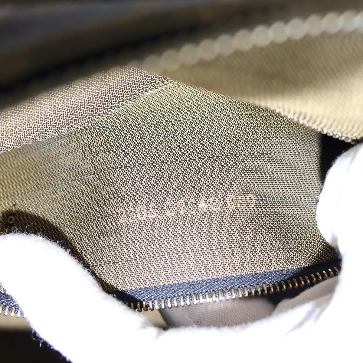 FENDI Zucca Canvas Vanity Cosmetic Pouch Brown Black72408