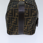 FENDI Zucca Canvas Vanity Cosmetic Pouch Brown Black72408