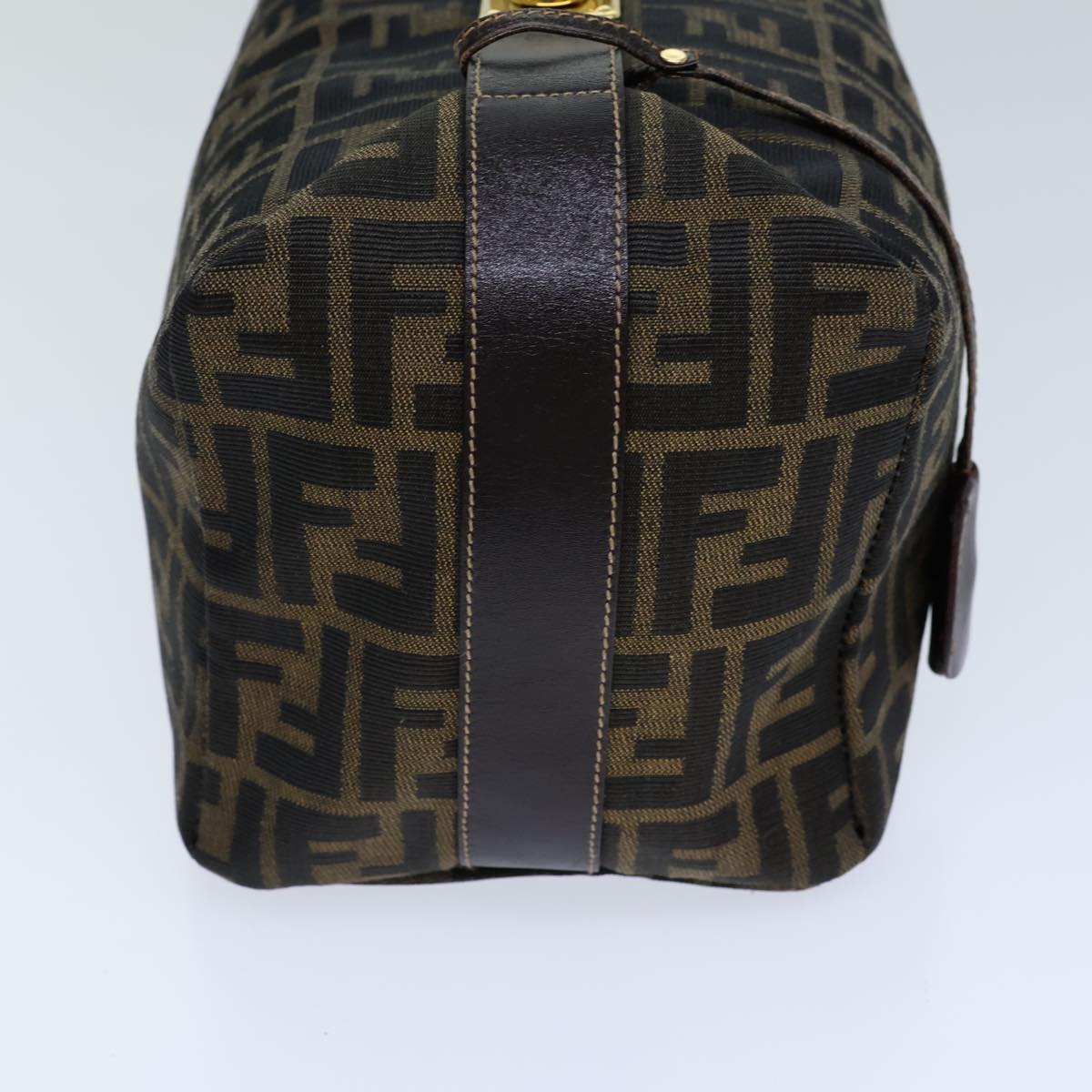 FENDI Zucca Canvas Vanity Cosmetic Pouch Brown Black72408