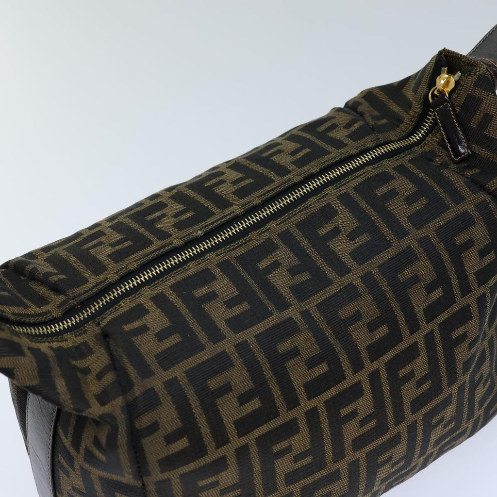 FENDI Zucca Canvas Vanity Cosmetic Pouch Brown Black72408