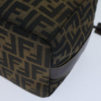 FENDI Zucca Canvas Vanity Cosmetic Pouch Brown Black72408