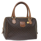 CELINE Macadam Canvas Hand Bag PVC Brown  72451