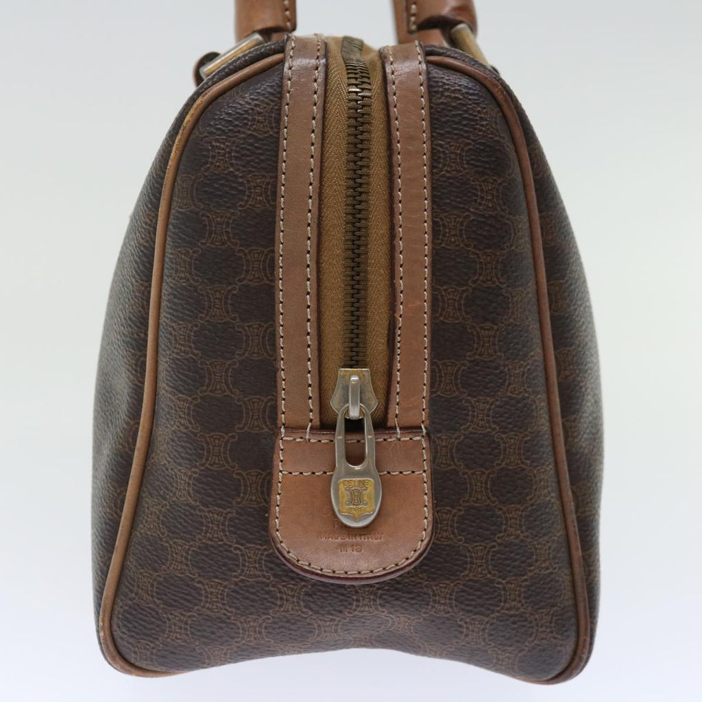 CELINE Macadam Canvas Hand Bag PVC Brown  72451