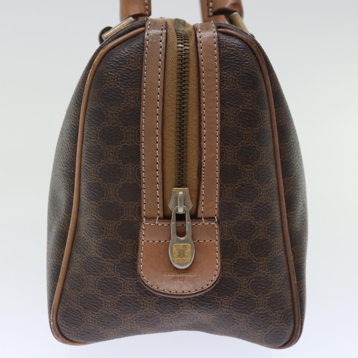 CELINE Macadam Canvas Hand Bag PVC Brown  72451