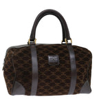 CELINE Macadam Canvas Boston Bag Brown  72454