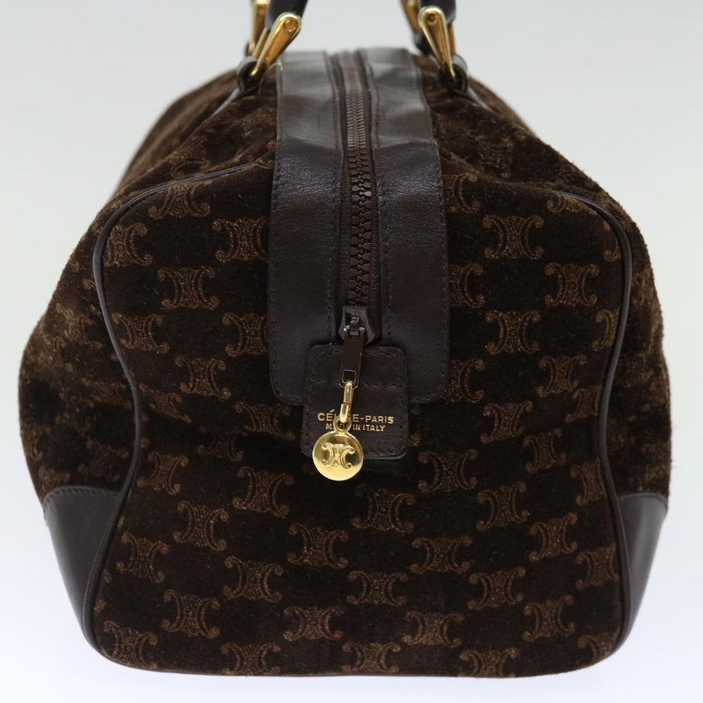 CELINE Macadam Canvas Boston Bag Brown  72454