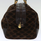 CELINE Macadam Canvas Boston Bag Brown  72454