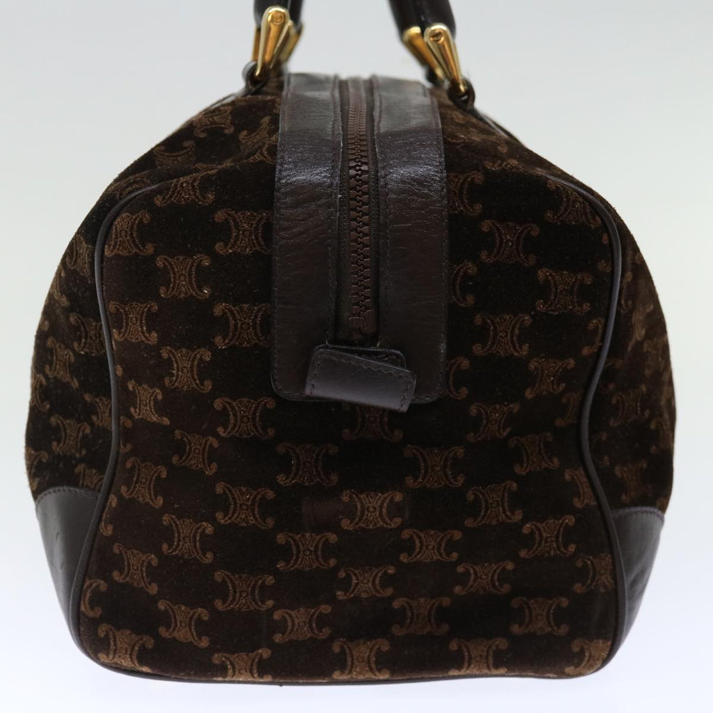 CELINE Macadam Canvas Boston Bag Brown  72454