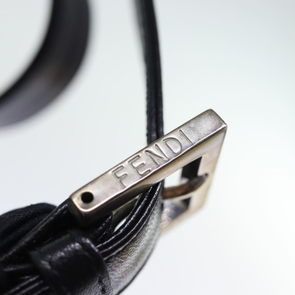 FENDI Mamma Baguette Shoulder Bag Nylon Black72512