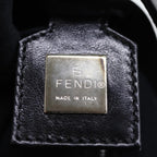 FENDI Mamma Baguette Shoulder Bag Nylon Black72512