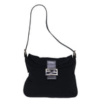 FENDI Mamma Baguette Shoulder Bag Nylon Black72512