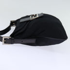 FENDI Mamma Baguette Shoulder Bag Nylon Black72512