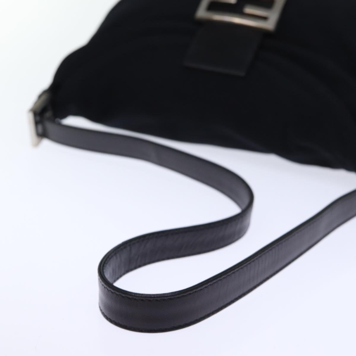 FENDI Mamma Baguette Shoulder Bag Nylon Black72512