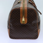 CELINE Macadam Canvas Boston Bag PVC Brown  72518