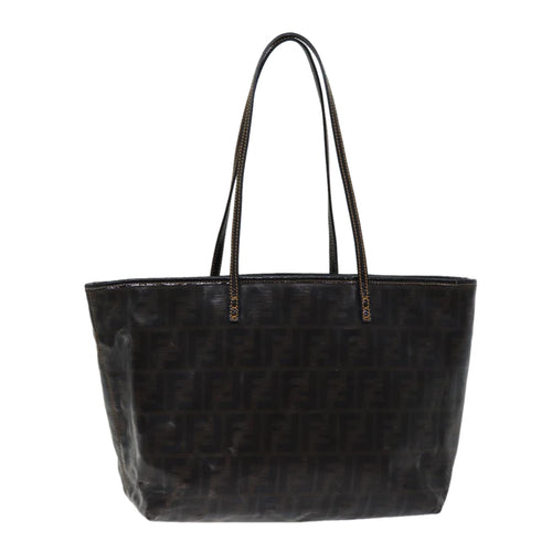FENDI Zucca Canvas Tote Bag Coated Canvas Brown72588
