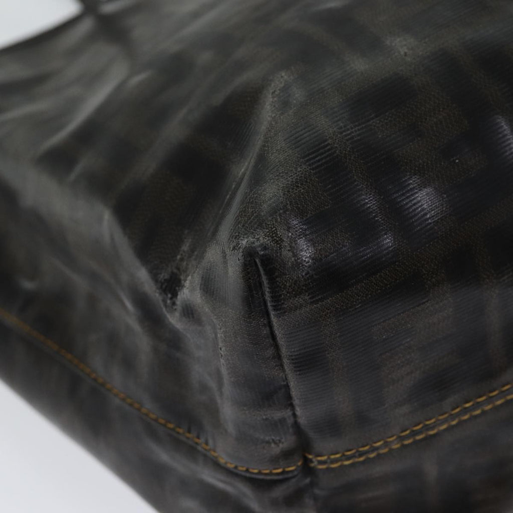 FENDI Zucca Canvas Tote Bag Coated Canvas Brown72588