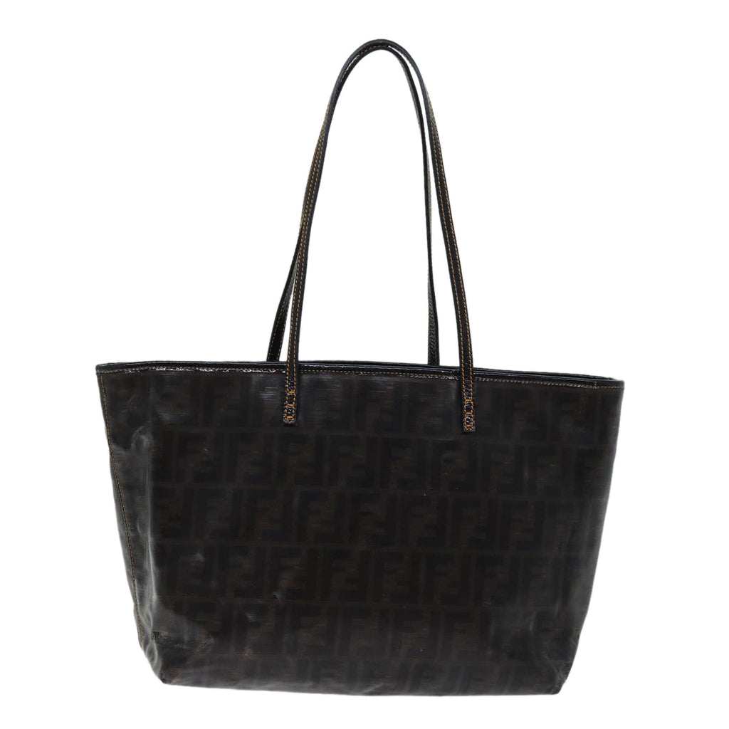 FENDI Zucca Canvas Tote Bag Coated Canvas Brown72588