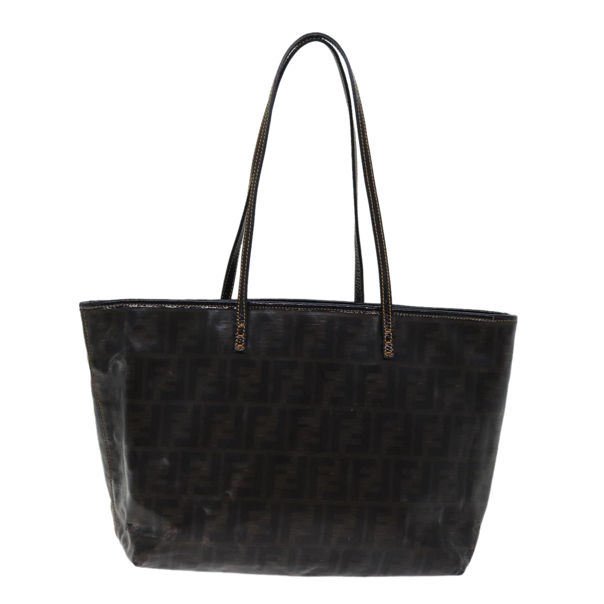 FENDI Zucca Canvas Tote Bag Coated Canvas Brown72588